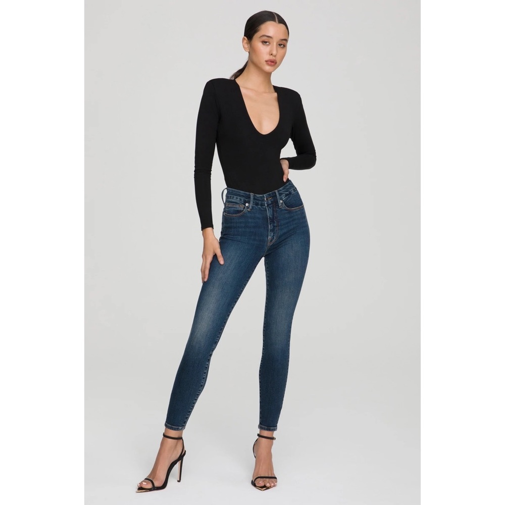 Good American Good Legs Deep V, 6/28, Blue609